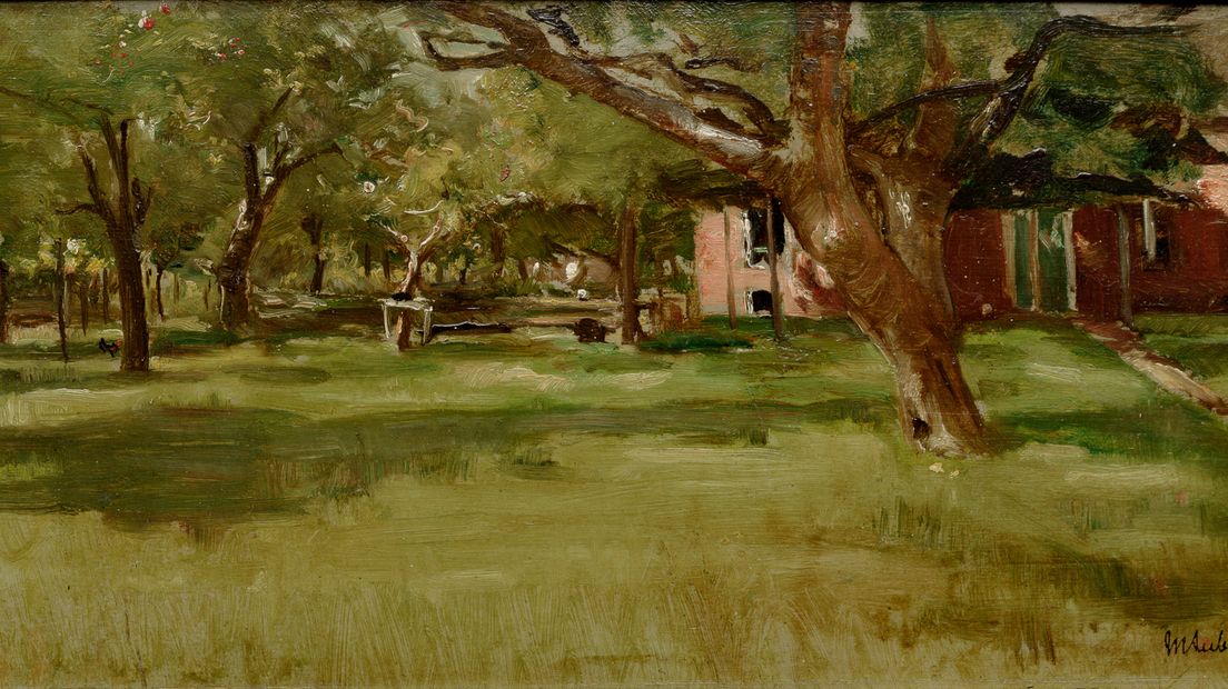 Max Liebermann. Voorstudie voor Bleek te Zweeloo, 1882. (Afbeelding: Drents Museum)