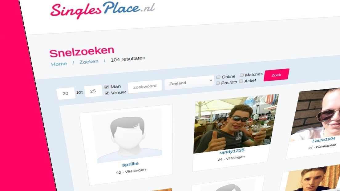 Jonge Zeeuwen op een datingsite