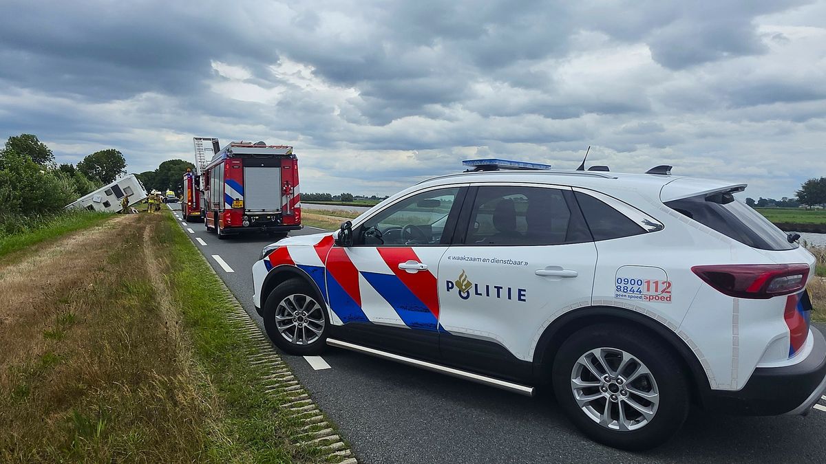 Ongeluk met meerdere voertuigen op N375 bij Meppel