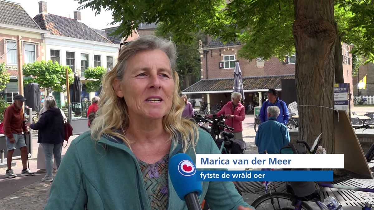 Marica terug in Workum na wereldreis op de fiets