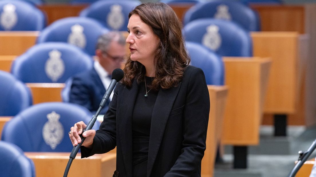 Sandra Beckerman (SP) tijdens een eerder Kamerdebat