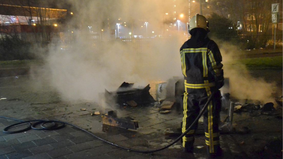Brand aan Heutinkstraat Enschede geblust