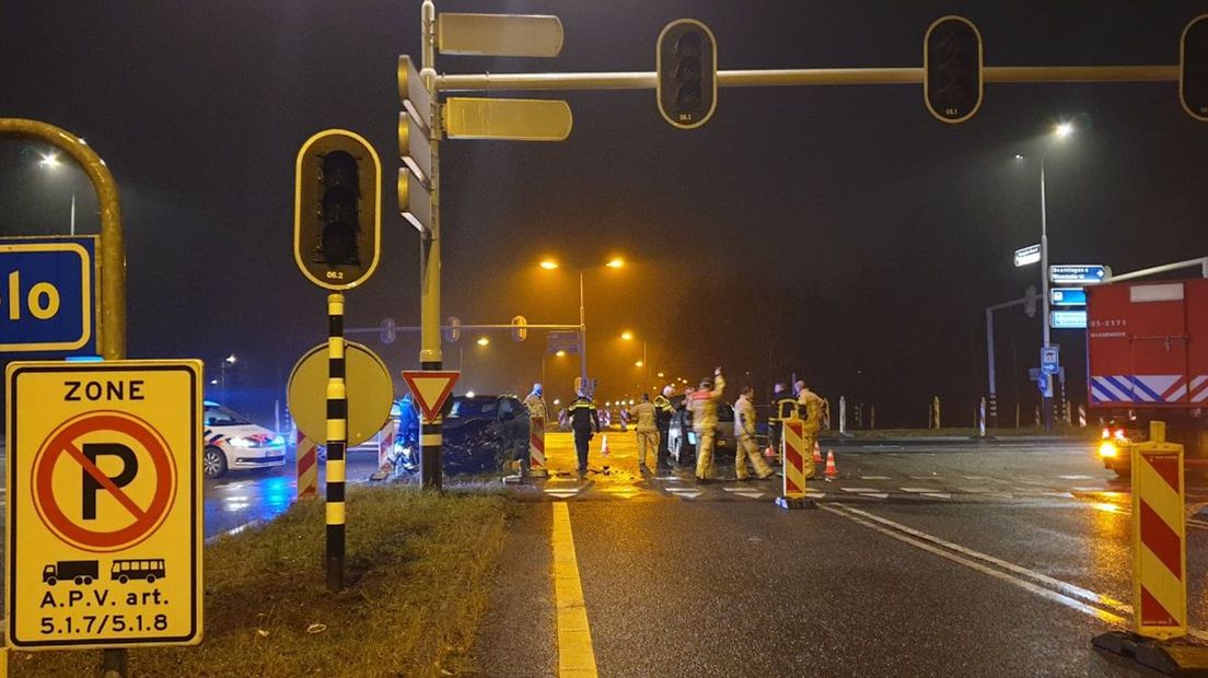 Afrit A1 in Hengelo deels afgesloten na ongeval