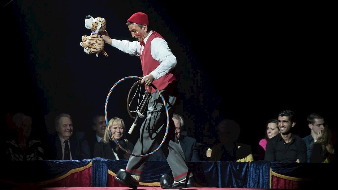 Clown Robertino tijdens het Circusfestival