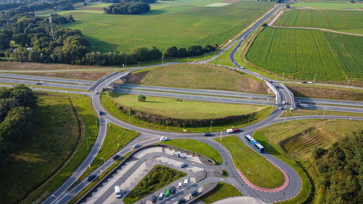 Verdubbeling N34 en viaduct over verkeersplein Gieten moeten einde aan files maken