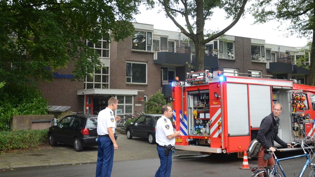 Evacuatie van bewoners in Enschede