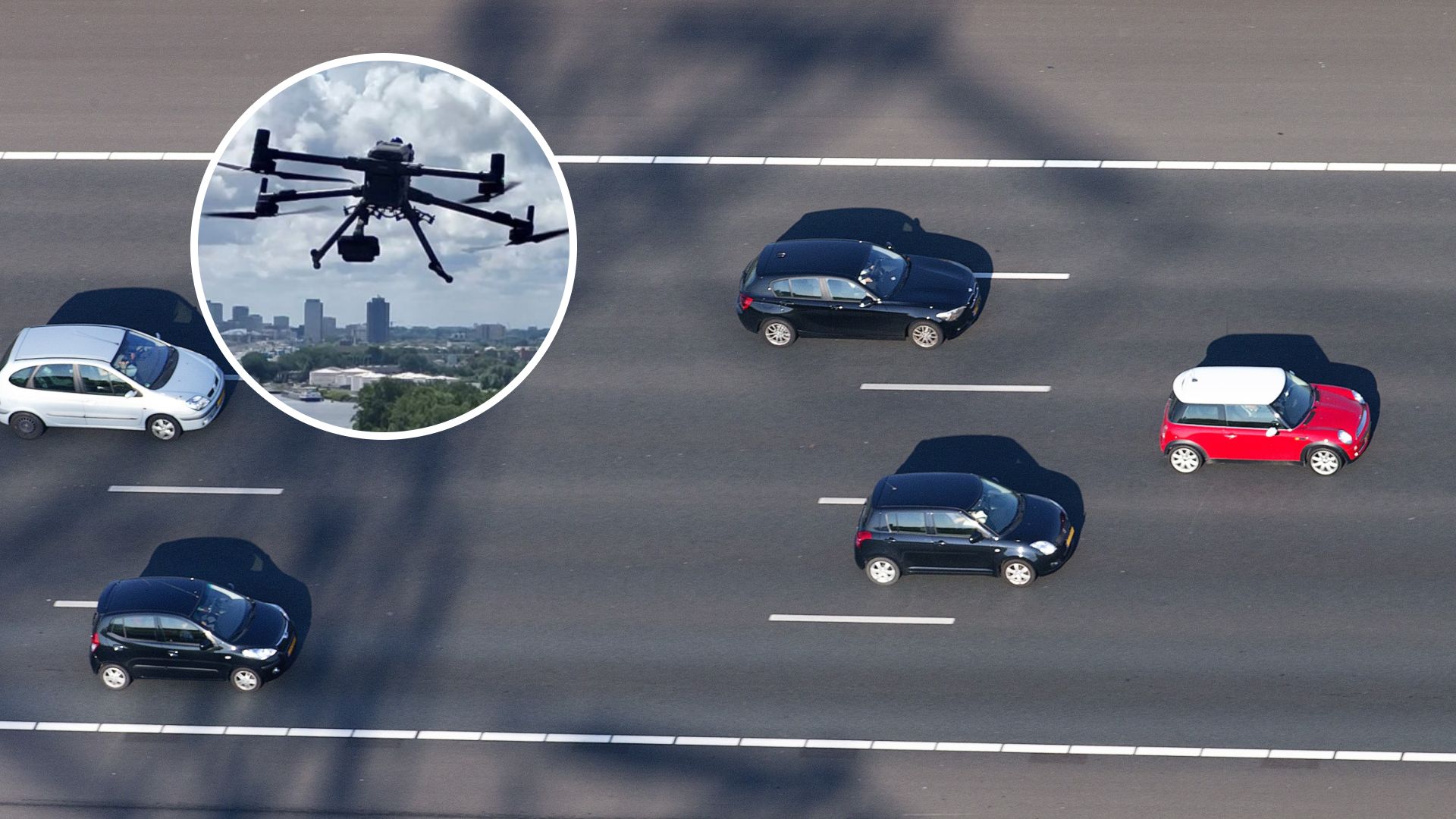 Politiedrones boven de snelweg: 'Doodeng of goede moderne oplossing?'