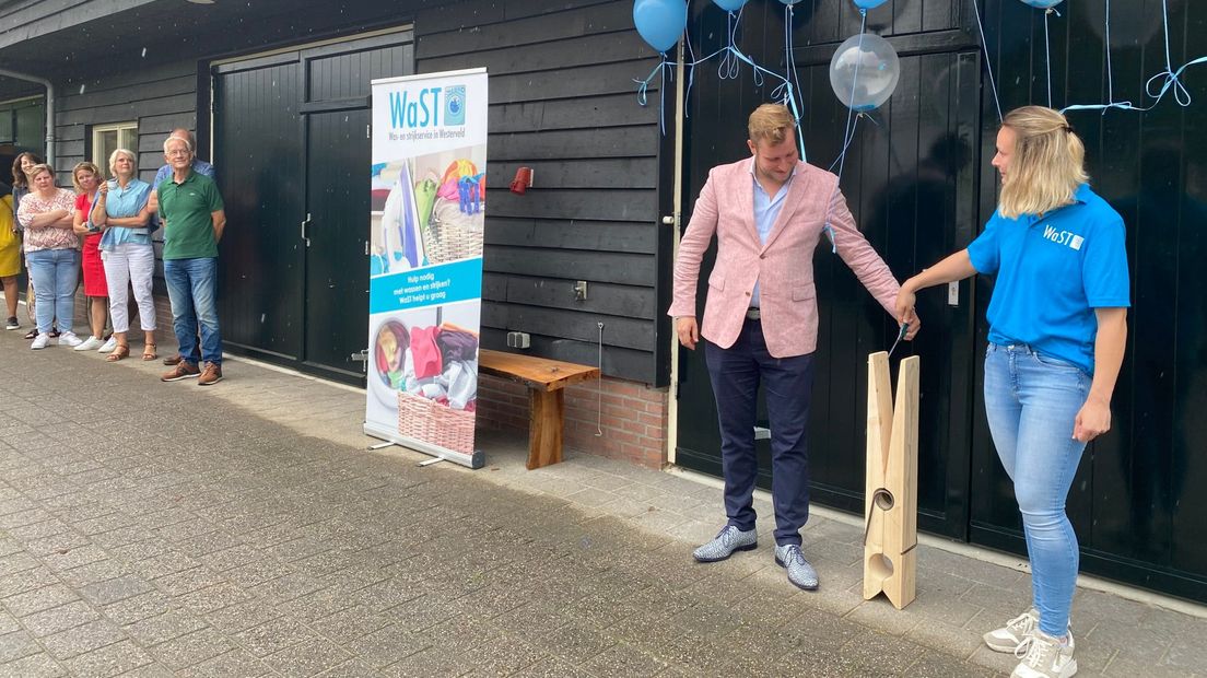 De was- en strijkservice van de gemeente Westerveld is geopend
