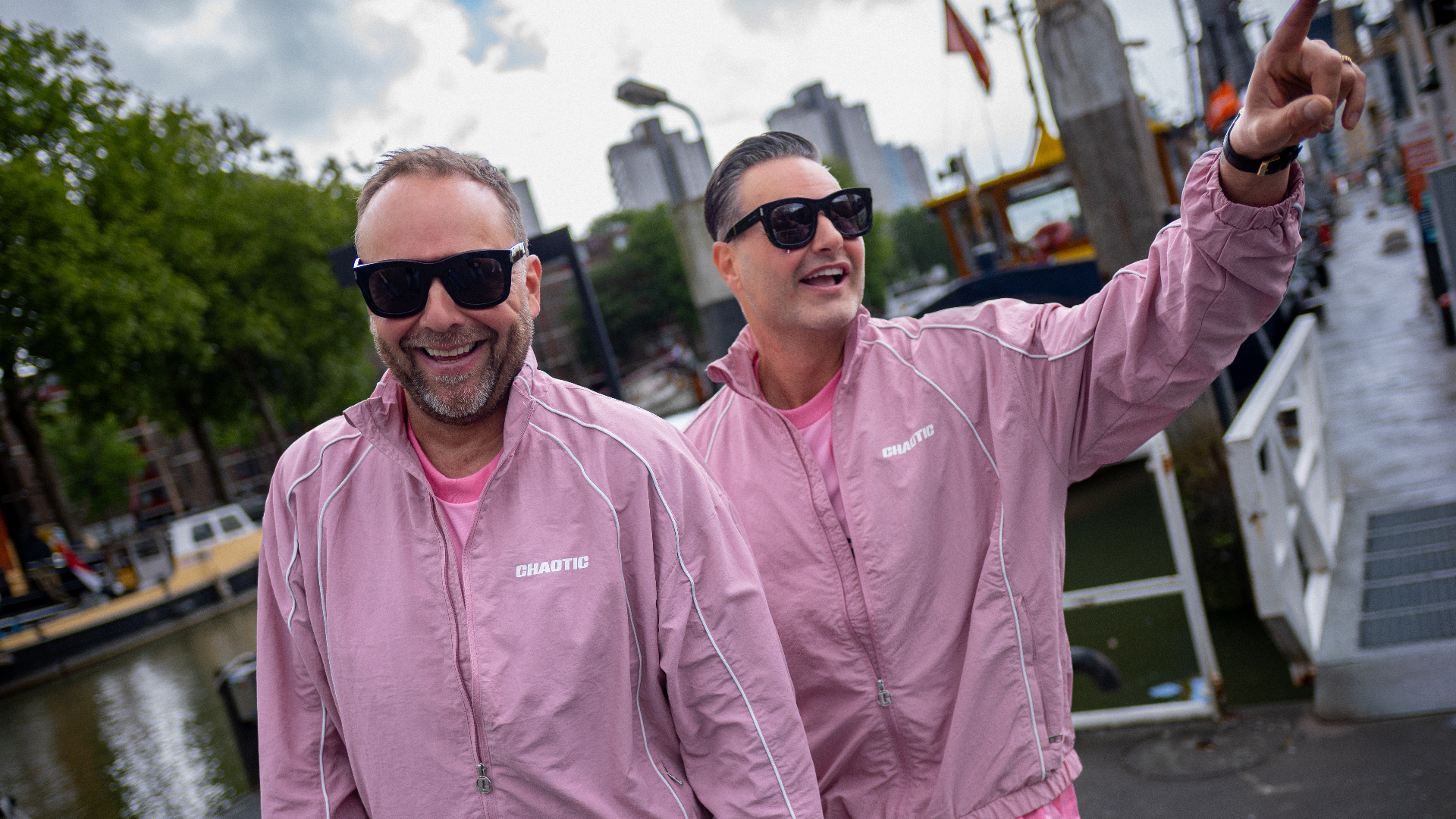 Richard Groenendijk en Fred van Leer samen in Rotterdam.