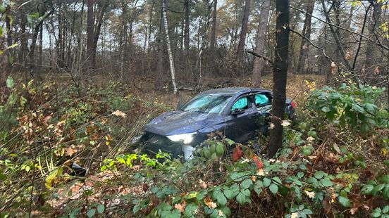 Aanrijding in Well: auto botst tegen boom en belandt in bos Nieuws