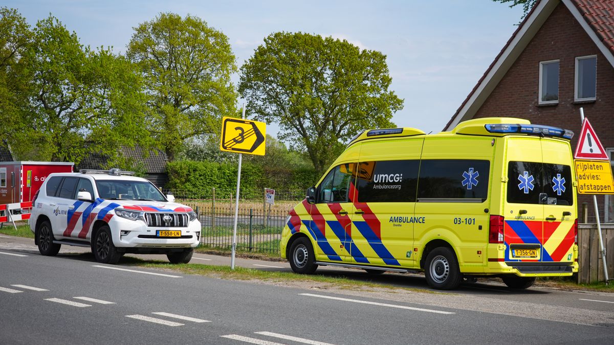 Fietser gewond na botsing met auto bij Tynaarlo