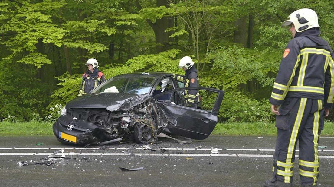 Ongeluk op N342 bij Beuningen