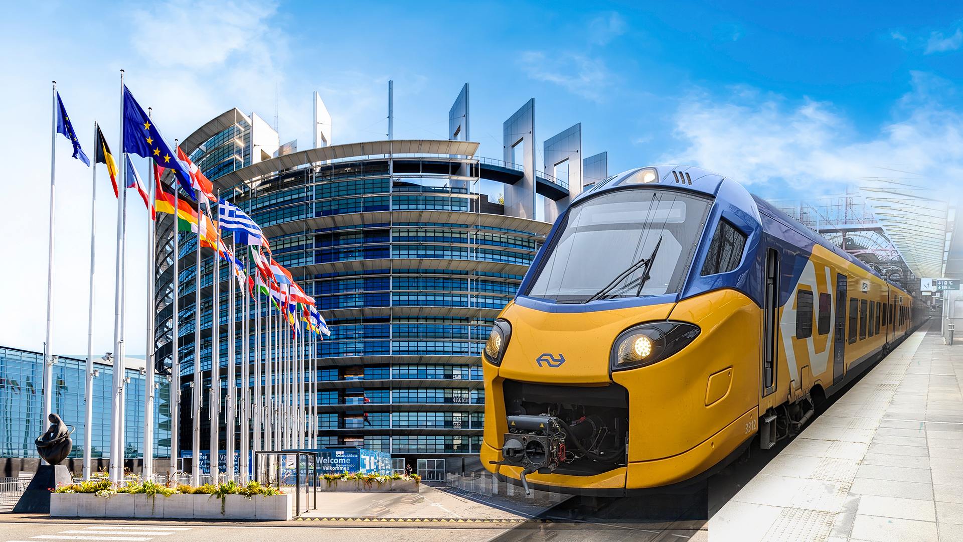 De Lelyline is opnommen op de Europeeske spoarkaart