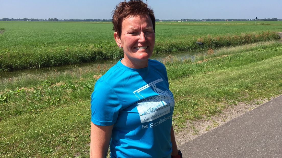 Ina Oortwijn werd derde bij het NK op de 100 km (Rechten: Berton van Balveren / RTV Drenthe)
