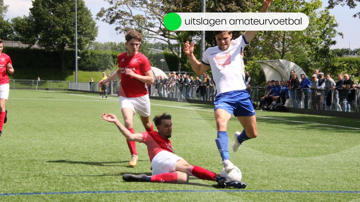 Uitslagen amateurvoetbal zaterdag 8 juni