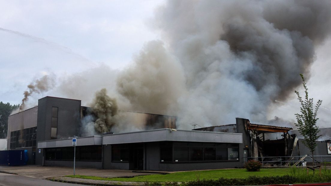 Een groot deel van het pand is beschadigd