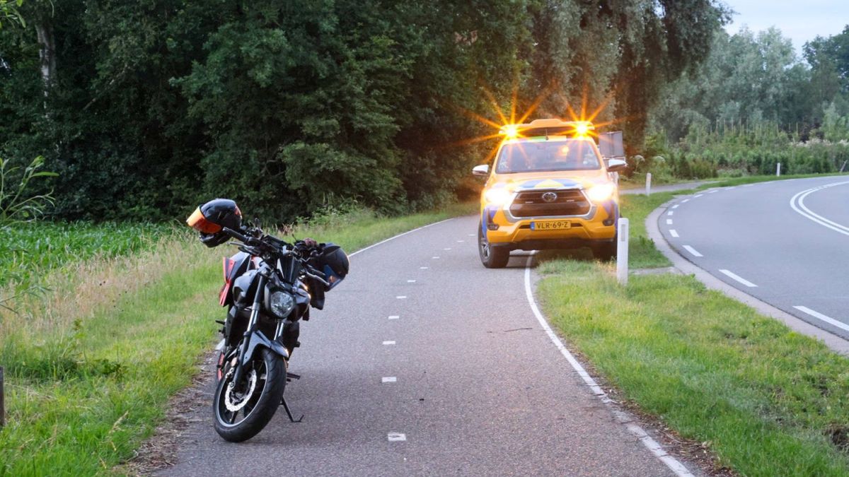 Motorrijder gewond bij botsing