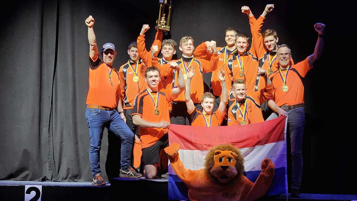 Drie jongens uit Witharen bezorgen Nederland WK winst touwtrekken in Zweden