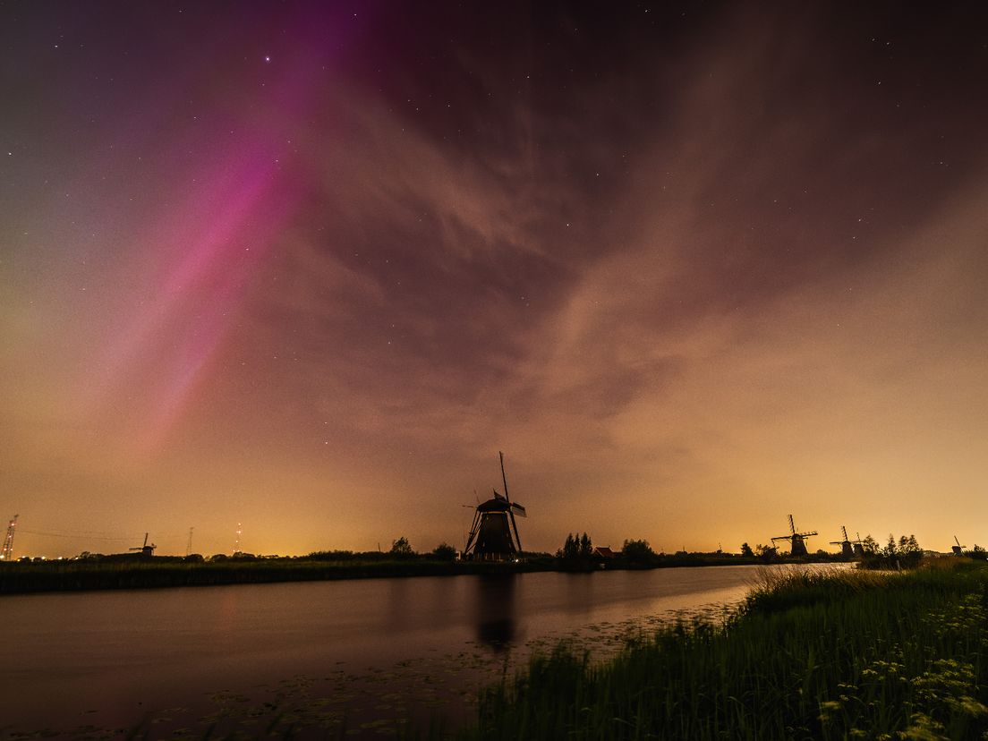 Noorderlicht zorgt voor spectaculaire foto's in onze regio