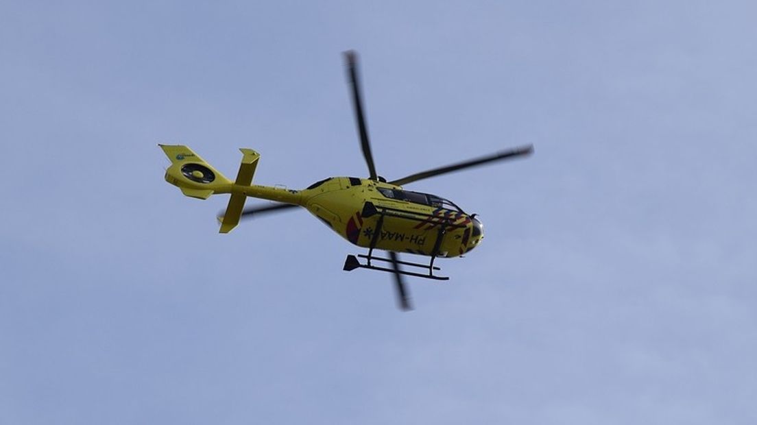 Na het ongeluk in Heerewaarden werd een traumahelikopter opgeroepen.