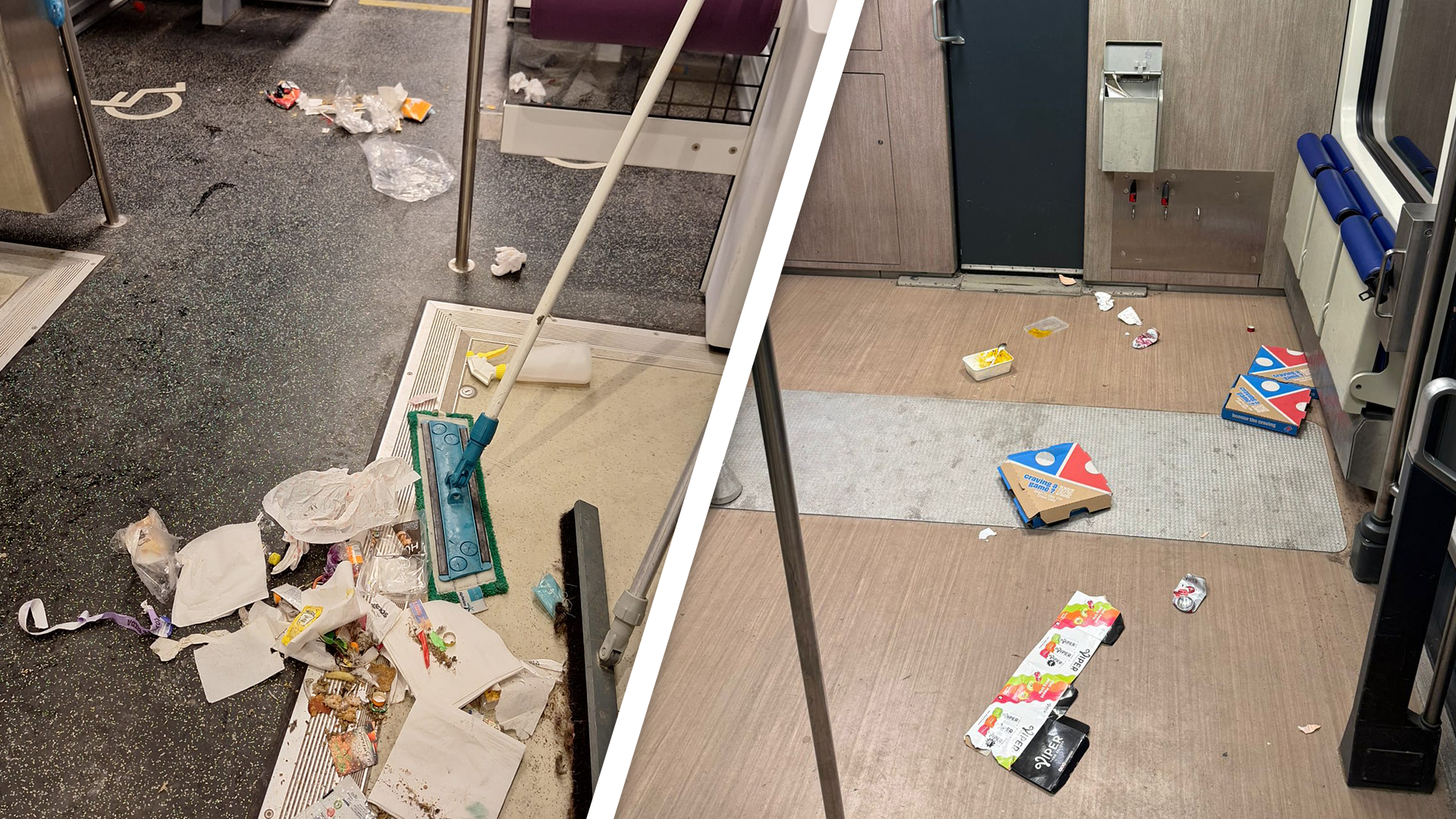 NS ziet veel troep in de trein na carnaval: 'Hou het netjes'