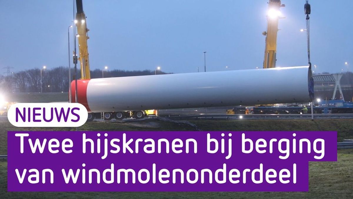 Berging Van Groot Windmolenonderdeel Op Snelweg In Volle Gang Omroep Gelderland