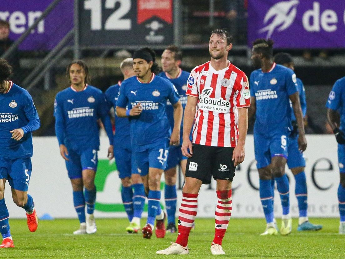 Bart Vriends baalt na de tegentreffers van PSV