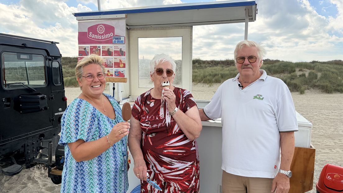 Herman van Liere samen met zijn dochter en zijn vrouw