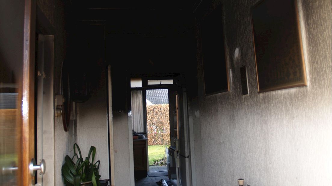 Schade na brand in badkamer woning Diepenheim
