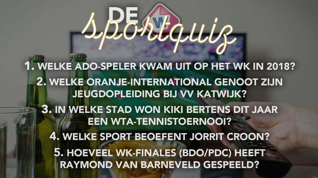 Omroep West viert vandaag de sport! Doe mee met onze quiz