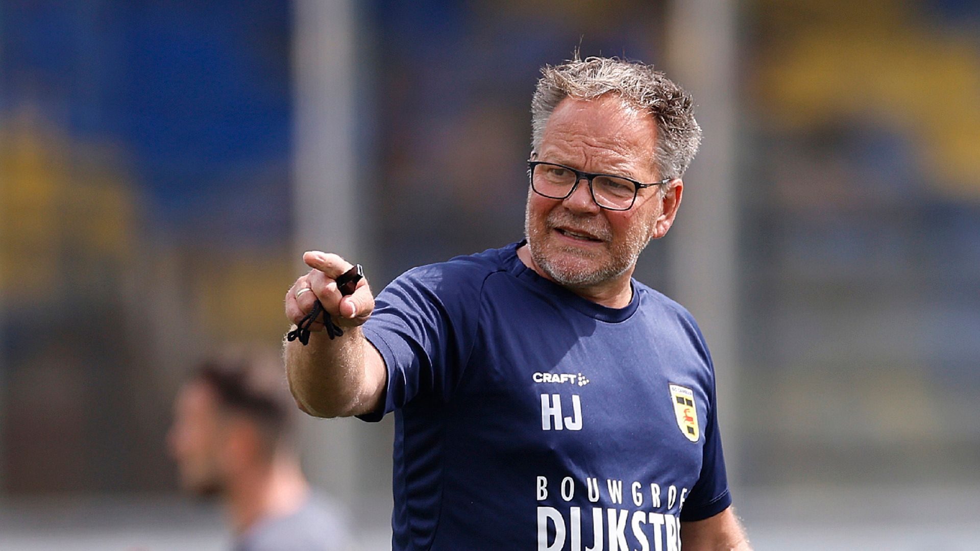 Trainer Henk de Jong van SC Cambuur