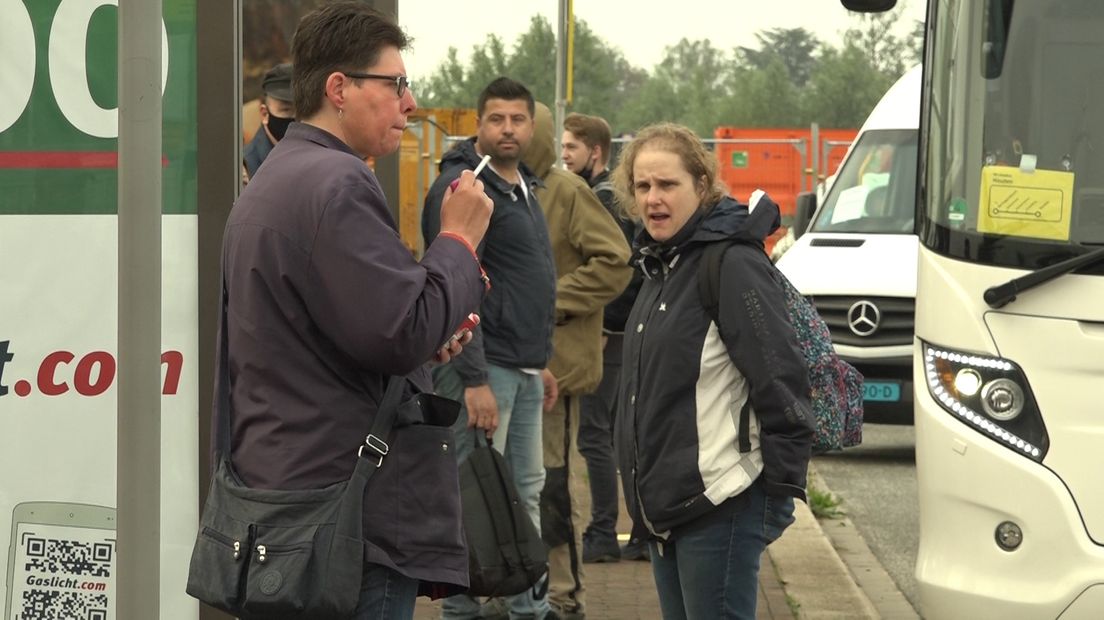 Reizigers verrast door werkzaamheden aan het spoor.