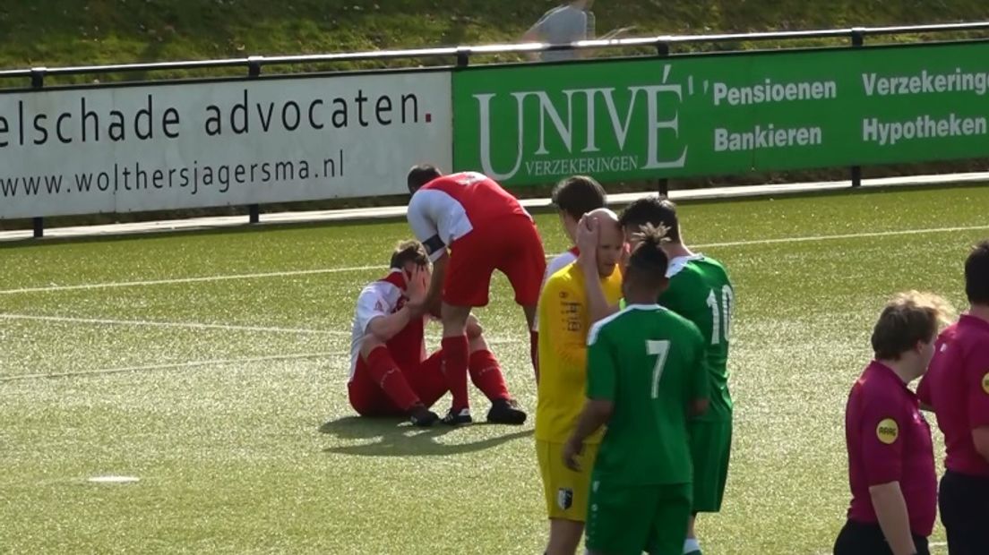 Fidom baalt van zijn gemiste penalty (Rechten: RTV Drenthe)