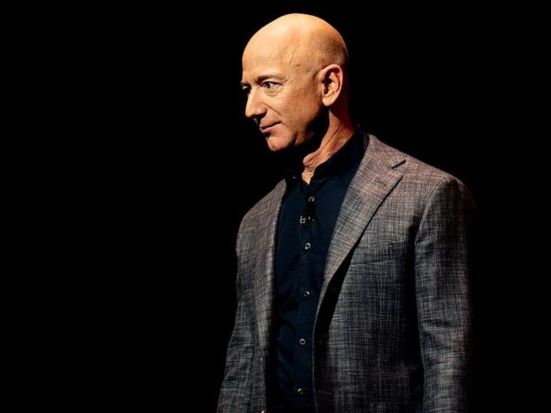 Jeff Bezos tijdens een evenement in Washington DC in 2019.