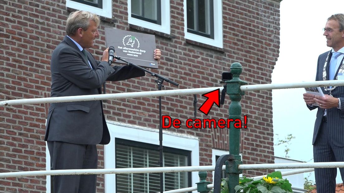 De plek van de camera.