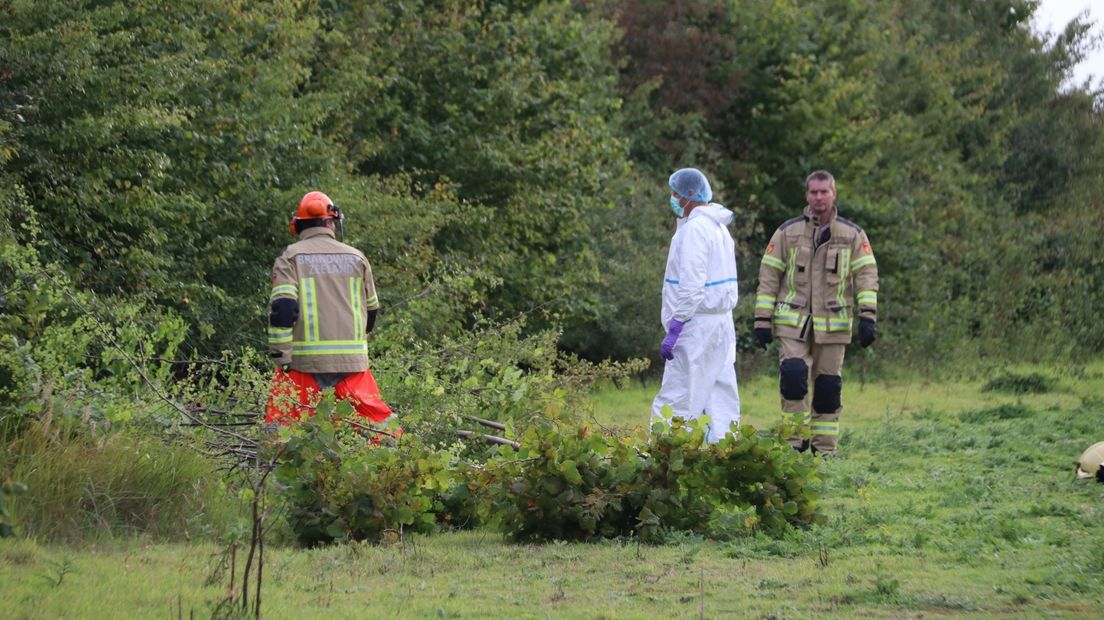 De man werd in de bossen bij de Havenstraat ontdekt