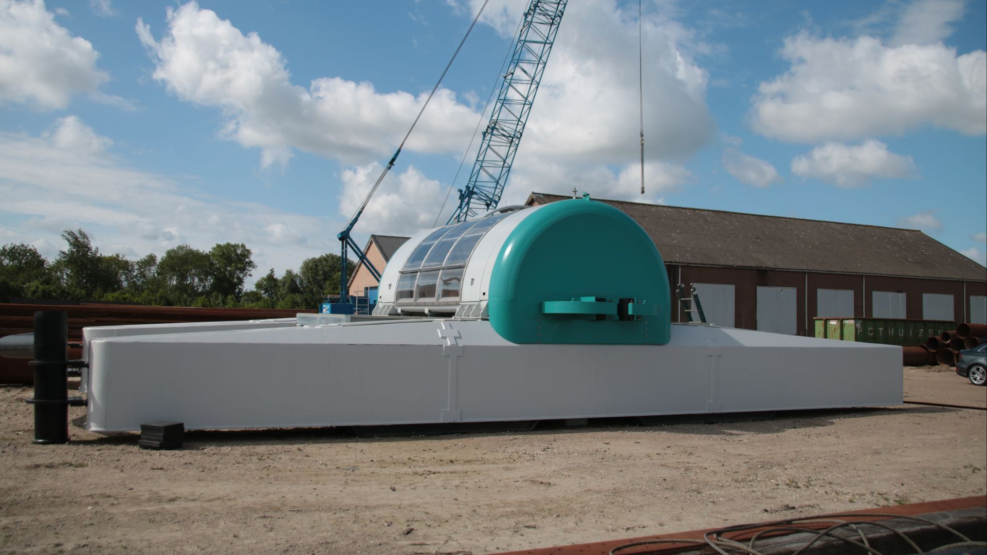 Bunkerstation bij Millingen krijgt straks stroom van drijvende waterkrachtcentrale