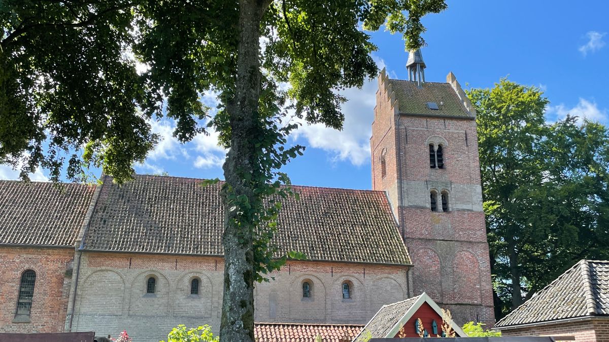 Eeuwenoude muurschilderingen Magnuskerk Anloo dreigen te verdwijnen achter zwarte laag