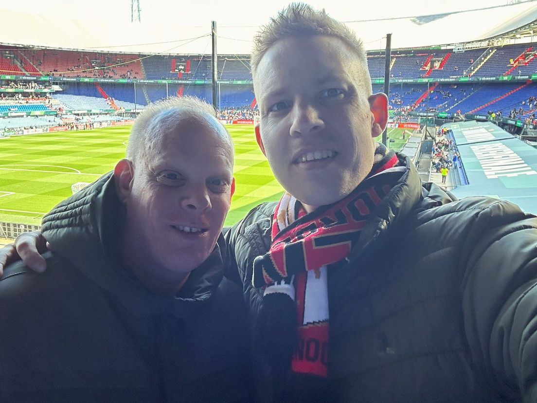 Wesley met zijn broer Dustin