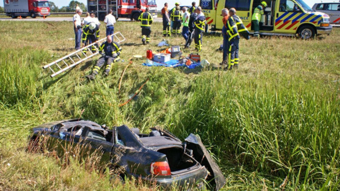 Gewonde bij ongeval A18 Westendorp