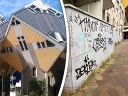 Iconische Kubuswoningen steeds meer verloederd; bewoners en ondernemers hopen op actie.