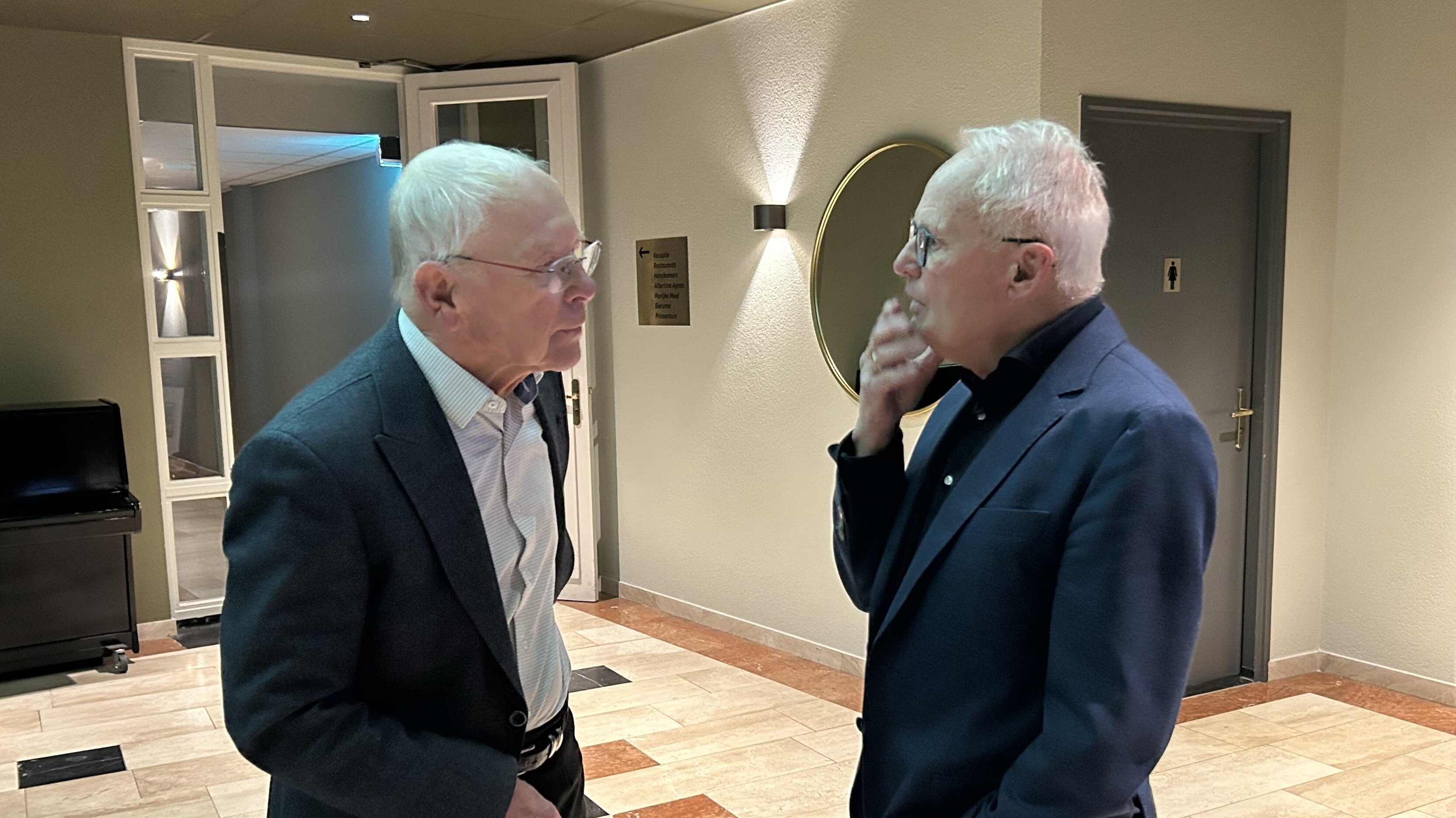 Foppe de Haan (rjochts) en Henk Gemser (links) wiene der beide by