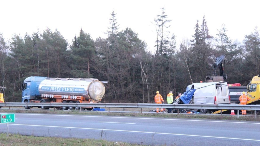 Dodelijk ongeval op A1