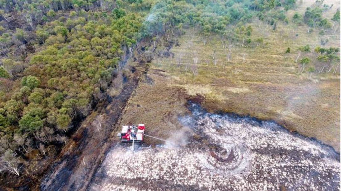 De veenbrand bij Meppen is geblust (Rechten: Feuerwehr/NOS)