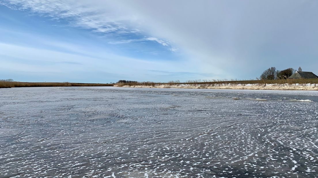Het favoriete moment van Chantal Ensing: een dichtgevroren Reitdiep.