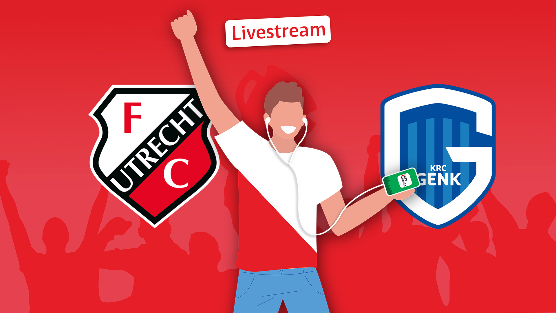 Luister hier vanaf 20.30 uur live naar FC Utrecht - KRC Genk!