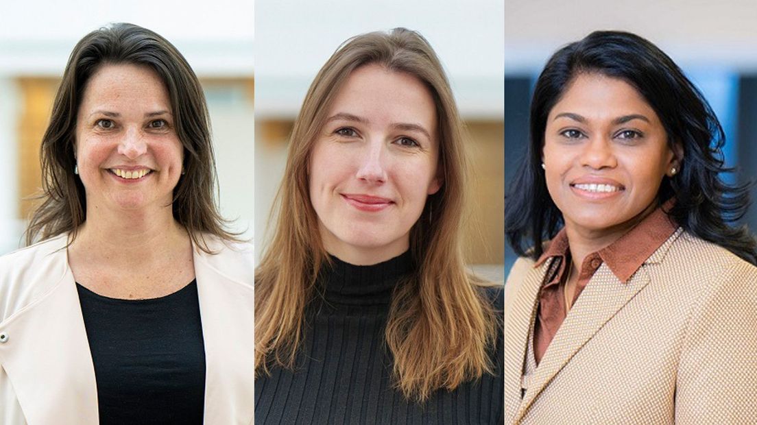 Marieke van Doorn, Janneke Holman en Kavita Parbhudayal