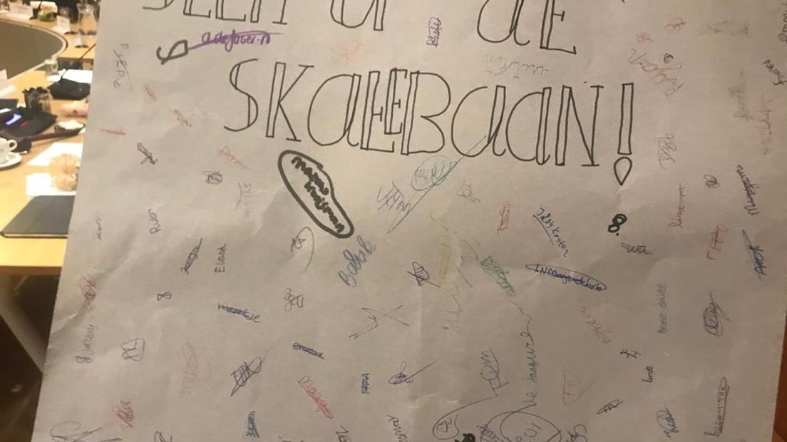 Handtekeningen skatebaan