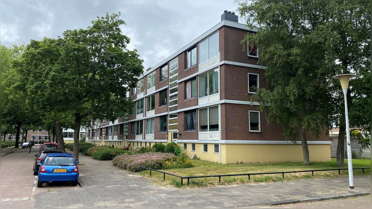 Alle portiekflats in Heechterp tegen de vlakte: 