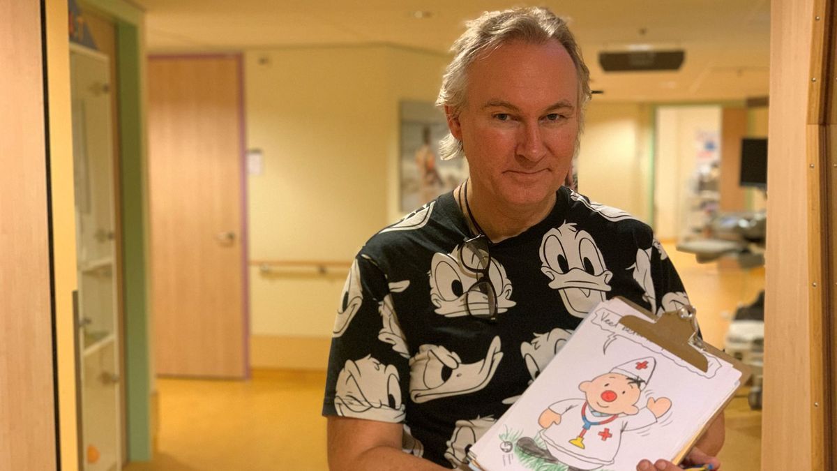 Fer (60) uit Bergentheim tekent voor zieke kinderen: 